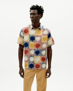 Thinking Mu  Multicolor sun grid Tom shirt MSH00158